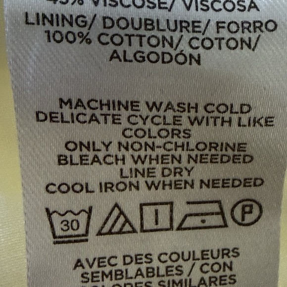 Loft Pants Womens Sz M Yellow Pin Stripes Wide Leg Linen Blend Trousers Pull on - Picture 9 of 10